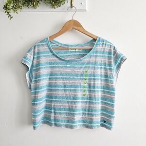 🌿 Dream Out Loud by Selena Gomez Striped Crop Top NWOT – Size L